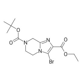 7-tert-Butyl 2-ethyl 3-bromo-5,6-dihydroimidazo[1,2-a]pyrazine-2,7(8H)-dicarboxylate