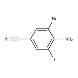 4-Amino-3-bromo-5-iodobenzonitrile