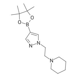 1-(2-(4-(4,4,5,5-Tetramethyl-1,3,2-dioxaborolan-2-yl)-1H-pyrazol-1-yl)ethyl)piperidine