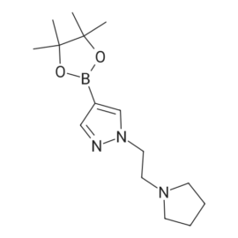1-(2-(Pyrrolidin-1-yl)ethyl)-4-(4,4,5,5-tetramethyl-1,3,2-dioxaborolan-2-yl)-1H-pyrazole