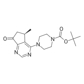 (R)-tert-Butyl 4-(5-methyl-7-oxo-6,7-dihydro-5H-cyclopenta[d]pyrimidin-4-yl)piperazine-1-carboxylate