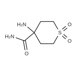 4-Aminotetrahydro-2H-thiopyran-4-carboxamide 1,1-dioxide