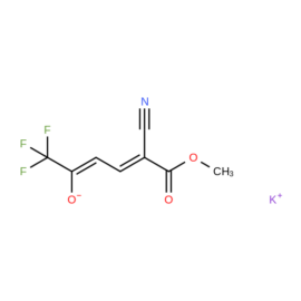 Potassium (2Z,4E)-5-cyano-1,1,1-trifluoro-6-methoxy-6-oxohexa-2,4-dien-2-olate