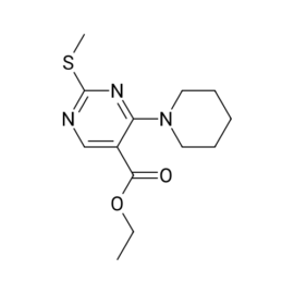 Ethyl 2-(methylsulfanyl)-4-(piperidin-1-yl)pyrimidine-5-carboxylate