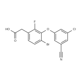 2-(4-Bromo-3-(3-chloro-5-cyanophenoxy)-2-fluorophenyl)acetic acid