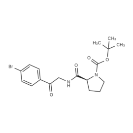 (S)-tert-Butyl 2-((2-(4-bromophenyl)-2-oxoethyl)carbamoyl)pyrrolidine-1-carboxylate