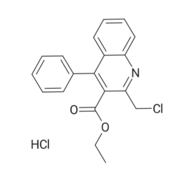 Ethyl 2-(chloromethyl)-4-phenylquinoline-3-carboxylate hydrochloride