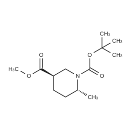 (3R,6R)-1-tert-Butyl 3-methyl 6-methylpiperidine-1,3-dicarboxylate