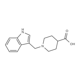 1-((1H-Indol-3-yl)methyl)piperidine-4-carboxylic acid