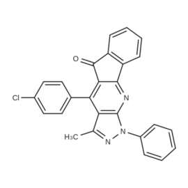 4-(4-Chlorophenyl)-3-methyl-1-phenylindeno[1,2-b]pyrazolo[4,3-e]pyridin-5(1H)-one